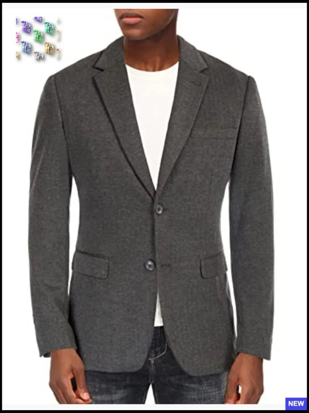 Herringbone Knit Blazer Lightweight Casual Sport Coat Elegant Business
